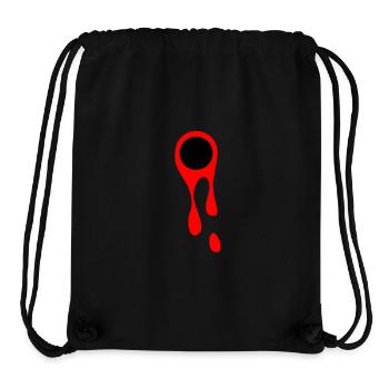 Coups de feu et sang Tache de sang Symbole Coup de fusil - Sac à cordon recyclé Stanley/Stella - noir - Devant
