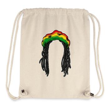 Rasta Frisur Zopf Haare Reggae Jamaika Chillen - Stanley/Stella recycelter Gym Bag - Naturweiß - Vorne