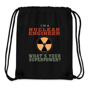 Best Nuclear Engineer Shirt Lustiges Zitat Supermacht - Stanley/Stella recycelter Gym Bag - Schwarz - Vorne