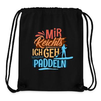 Stand up paddling - Stanley/Stella Recycled Gym Bag - black - Front