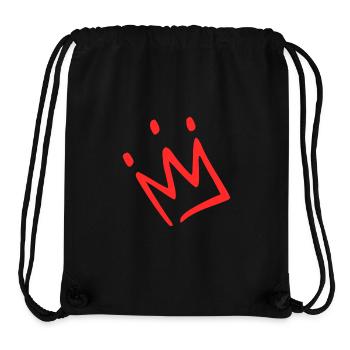 Krone rot - Stanley/Stella recycelter Gym Bag - Schwarz - Vorne