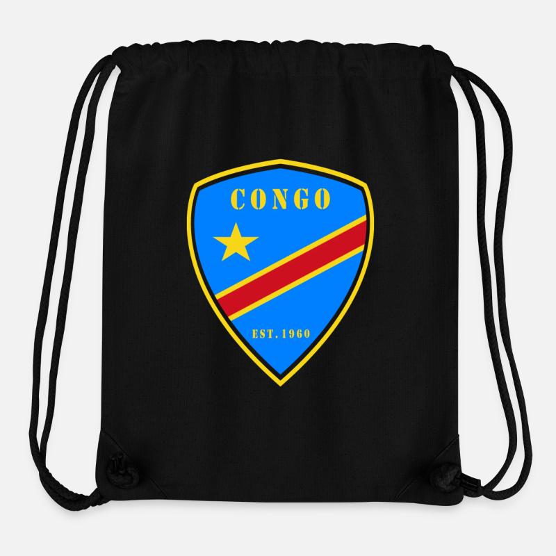 Kongo Wappen Design - Stanley/Stella recycelter Gym Bag - Schwarz