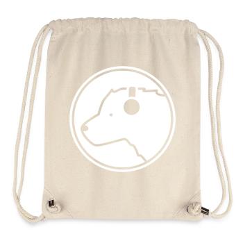 Polar Bear DJ – Cool Music Bear Headphone Party - Sac à cordon recyclé Stanley/Stella - blanc naturel - Devant