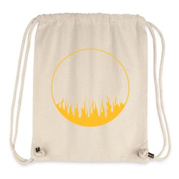 Circle on fire | 1-Color vectorgraphic - Stanley/Stella Recycled Gym Bag - natural - Front