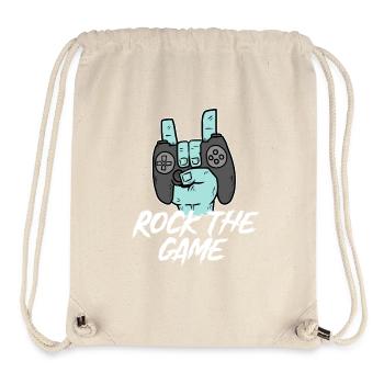 Gamer Spruch Zocker Controller Game - Stanley/Stella recycelter Gym Bag - Naturweiß - Vorne