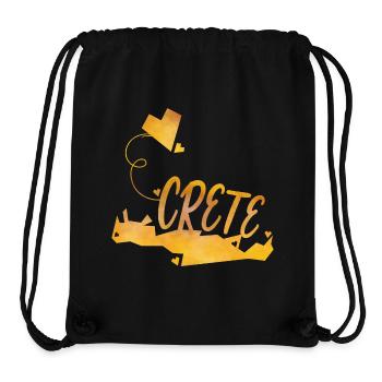 Crete - Stanley/Stella recycelter Gym Bag - Schwarz - Vorne