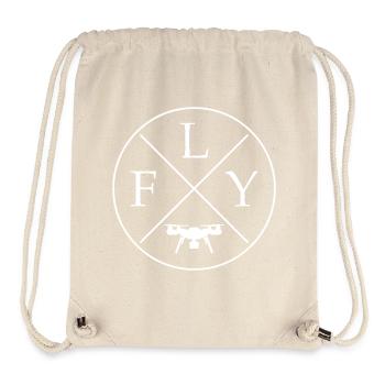 Fly Drone - Sac à cordon recyclé Stanley/Stella - blanc naturel - Devant