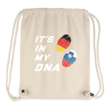 In meiner DNA Deutschland und Slowenien - Stanley/Stella recycelter Gym Bag - Naturweiß - Vorne