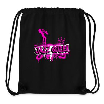 Graffiti de Jazz Queen - Sac à cordon recyclé Stanley/Stella - noir - Devant