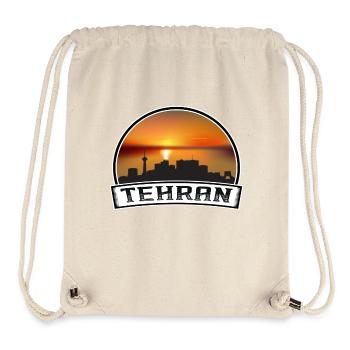 Teheran Iran Skyline Vintage Sonnenuntergang Reise Souvenir - Stanley/Stella recycelter Gym Bag - Naturweiß - Vorne