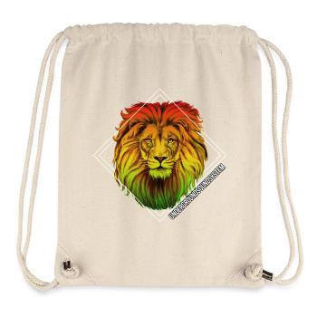 Regenbogenlöwe Diamond Muster - Stanley/Stella recycelter Gym Bag - Naturweiß - Vorne