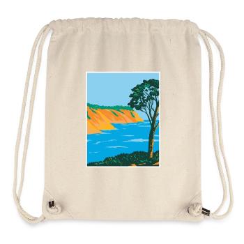 Port-Cros National Park WPA Poster Art Deco - Stanley/Stella Recycled Gym Bag - natural - Front