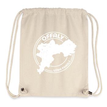 Offaly Ireland Map | County Outline Stamp - Stanley/Stella Recycled Gym Bag - natural - Front