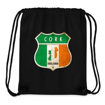 Cork Ireland Coat of Arms Flags Design - Stanley/Stella Recycled Gym Bag - black - Front