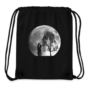 Valentin day, full moon couple - Stanley/Stella Recycled Gym Bag - black - Front