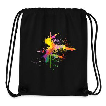 Pole Dance Fitness Couleur Splash Pole Dance - Sac à cordon recyclé Stanley/Stella - noir - Devant