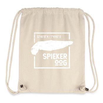 Spiekeroog | Island silhouette stamp design - Stanley/Stella Recycled Gym Bag - natural - Front