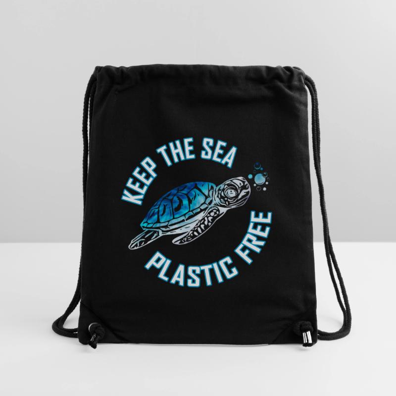 Tie Dye Sea Turtle Skip a Straw Save A Turtle Stanley/Stella Recycled Gym Bag
