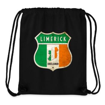 Limerick Ireland Coat of Arms Flags Design - Stanley/Stella Recycled Gym Bag - black - Front