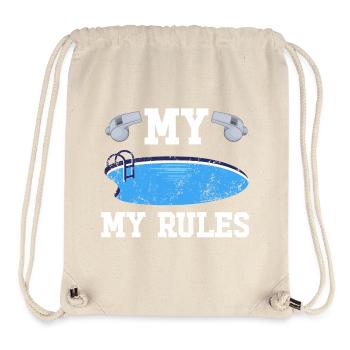 Swimming Pool Bademeister Schwimmlehrer Schwimmbad - Stanley/Stella recycelter Gym Bag - Naturweiß - Vorne