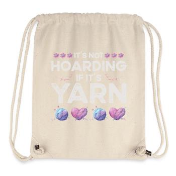 Knitting Yarn Wool Stash Crochet - Stanley/Stella Recycled Gym Bag - natural - Front