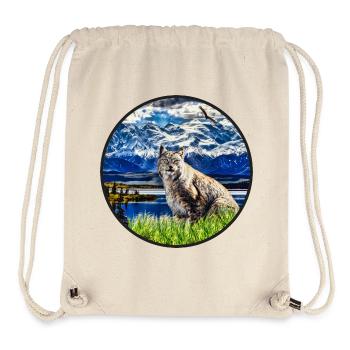 Lynx Wildcat Freedom - Stanley/Stella Recycled Gym Bag - natural - Front