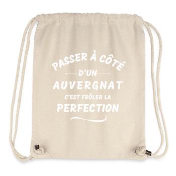 Auvergne, Auvergnat, j'aime l'Auvergne - Sac à cordon recyclé Stanley/Stella - blanc naturel - Devant