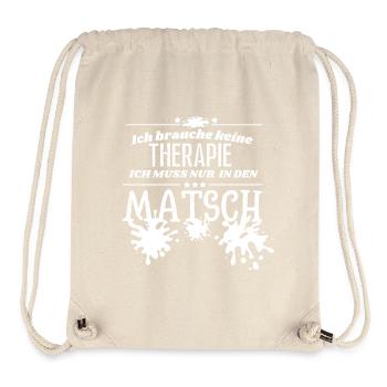 Muddy run shirt mud Matsch Therapie Lauf Teamshirt - Stanley/Stella recycelter Gym Bag - Naturweiß - Vorne