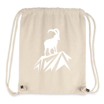 Steinbock Wandern Berge - Stanley/Stella recycelter Gym Bag - Naturweiß - Vorne