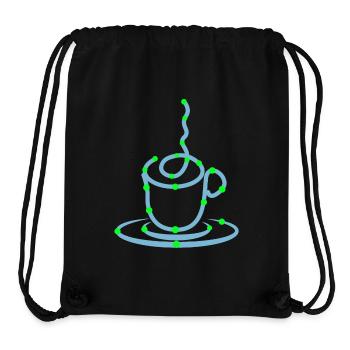Kaffeetasse Kaffeeliebhaber Kaffee Trinken - Stanley/Stella recycelter Gym Bag - Schwarz - Vorne