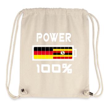 Germany and Uganda Power 100% - Stanley/Stella Recycled Gym Bag - natural - Front