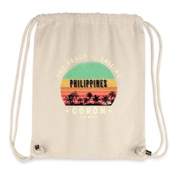 Coron Indonesien Strand Design - Stanley/Stella recycelter Gym Bag - Naturweiß - Vorne