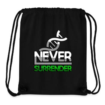 NEVER SURRENDER (Grün) + DNA - Gaming - Stanley/Stella recycelter Gym Bag - Schwarz - Vorne