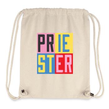 Conception de prêtre - Sac à cordon recyclé Stanley/Stella - blanc naturel - Devant