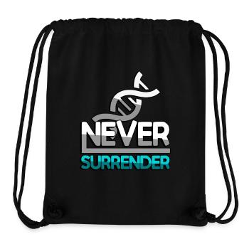 NEVER SURRENDER (Türkis) + DNA - Gaming - Stanley/Stella recycelter Gym Bag - Schwarz - Vorne
