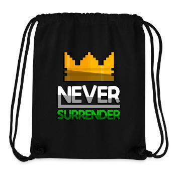 NEVER SURRENDER (Grün) + King Crown - Gaming - Stanley/Stella recycelter Gym Bag - Schwarz - Vorne