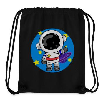 Astronaut, Cosmos, Spaceman - Stanley/Stella Recycled Gym Bag - black - Front
