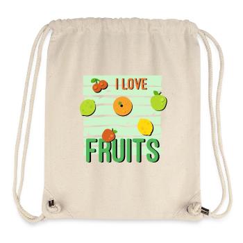 I love Fruits - Stanley/Stella Recycled Gym Bag - natural - Front