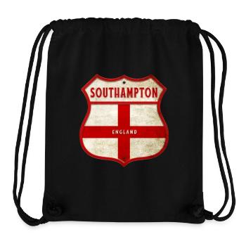 Southampton England Wappen - Stanley/Stella recycelter Gym Bag - Schwarz - Vorne
