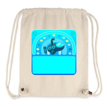 Namensgeschenke - U-BOOT - SELBST GESTALTEN - Stanley/Stella recycelter Gym Bag - Naturweiß - Vorne