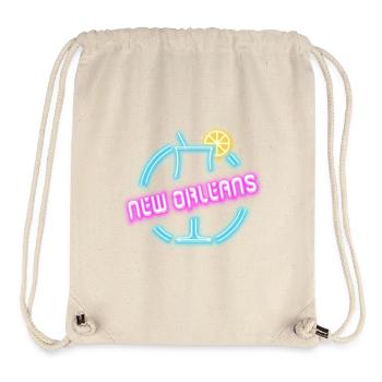 New Orleans cocktail summer design - Stanley/Stella Recycled Gym Bag - natural - Front