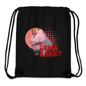 Rebel Rabbit - Stanley/Stella Recycled Gym Bag - black - Front