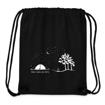 Home is where your tent is. - Stanley/Stella Recycled Gym Bag - black - Front