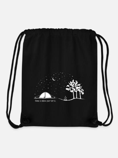Home is where your tent is. - Stanley/Stella Recycled Gym Bag - black