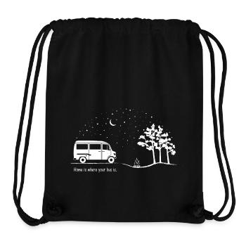 La maison est là où se trouve votre bus. MB 208 - Sac à cordon recyclé Stanley/Stella - noir - Devant