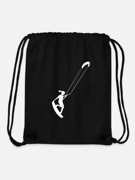 Kitesurfer-girl - Stanley/Stella Recycled Gym Bag - black