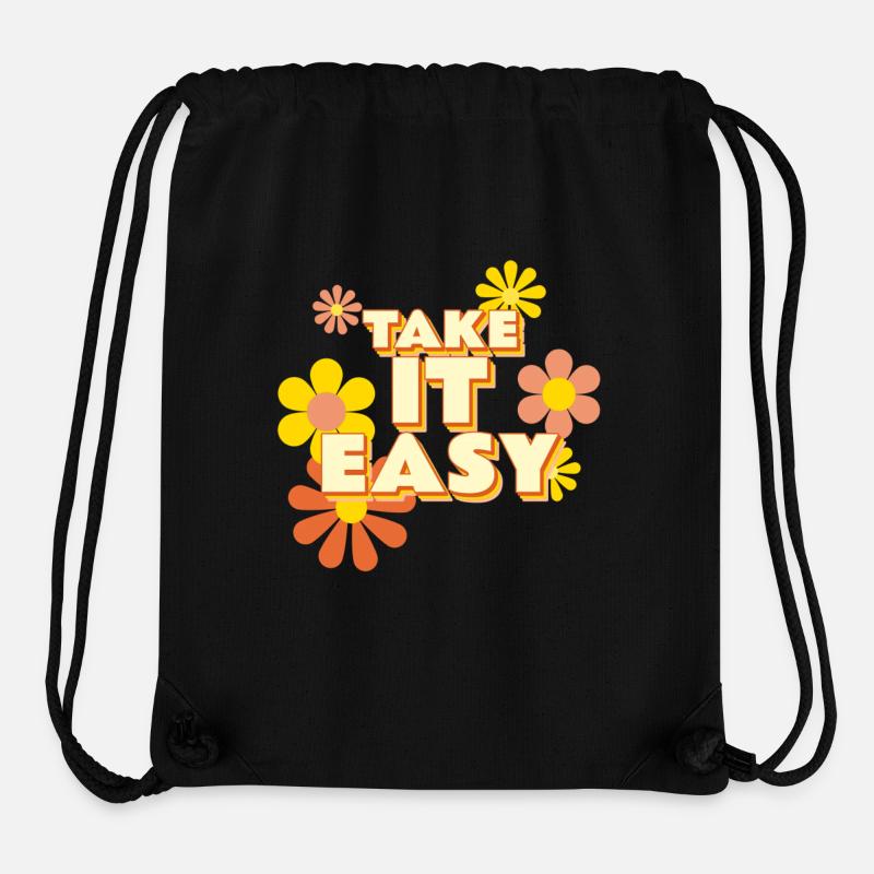 Calme-toi - Sac à cordon recyclé Stanley/Stella - noir
