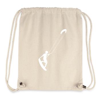Kitesurfer - Stanley/Stella Recycled Gym Bag - natural - Front
