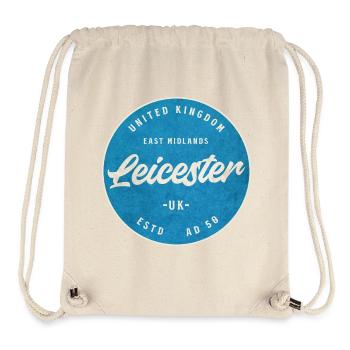 Leicester UK Vintage Circle Logo - Stanley/Stella Recycled Gym Bag - natural - Front