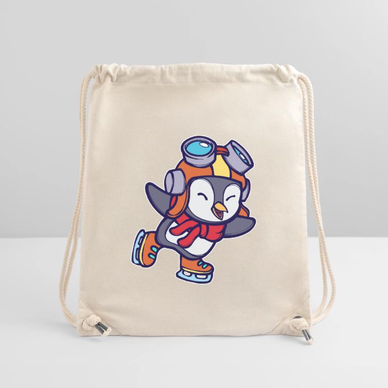 Kalt Cool Süß Vogel Pinguin Tier Eislaufen Eis Stanley/Stella recycelter Gym Bag